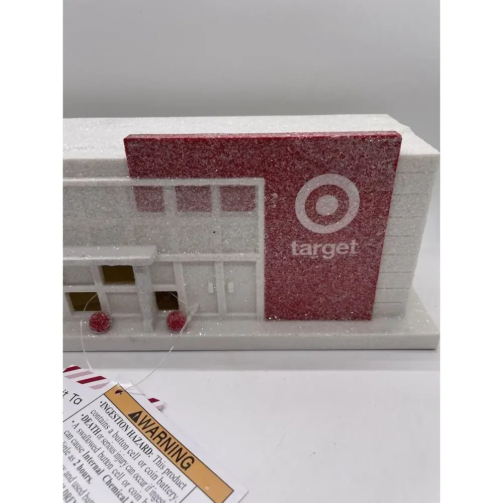 Target Bullseye Playground Light Up Target Store Mini Christmas Village NEW 2023